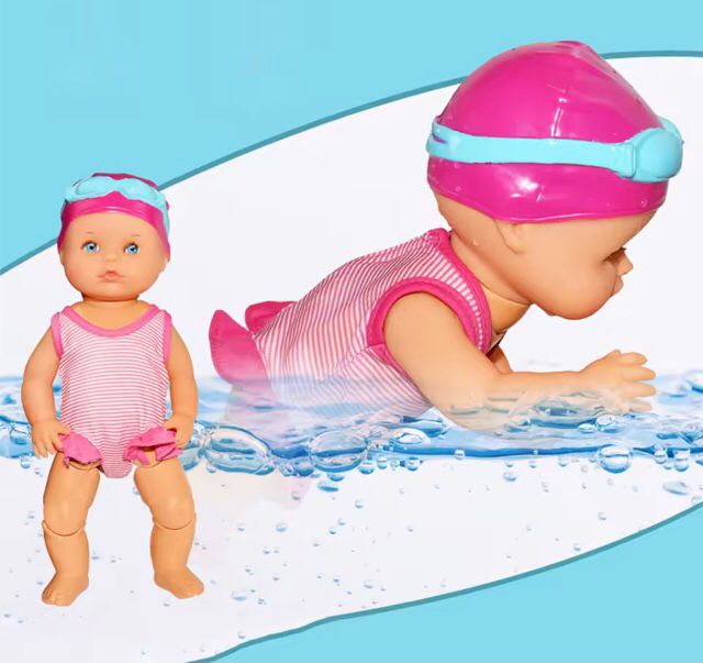 Boneca Bebê Nadadora à Prova d’Água
