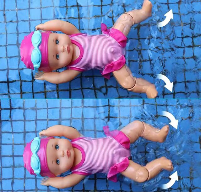 Boneca Bebê Nadadora à Prova d’Água