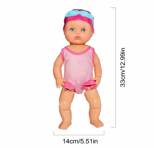 Boneca Bebê Nadadora à Prova d’Água