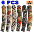 Kit com 6 Mangas de Tatuagem Elásticas Unissex.