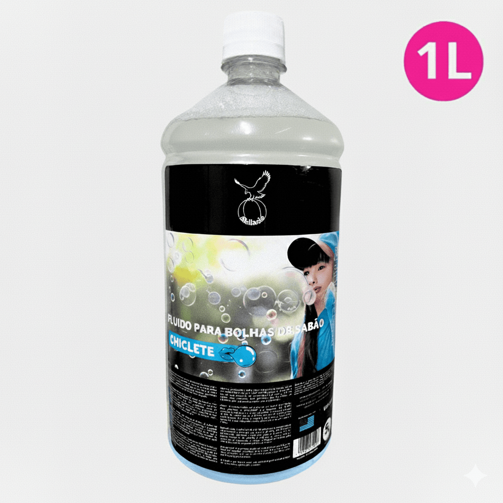 Refil premium Líquido Atoxico para Bolhas de Sabão