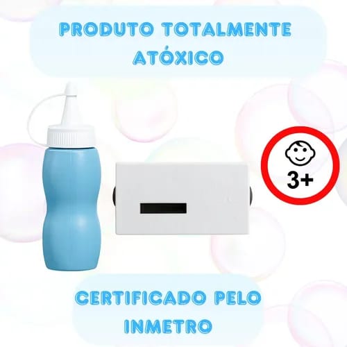 Kit De Refil de Bolha de Sabão com Fumaça