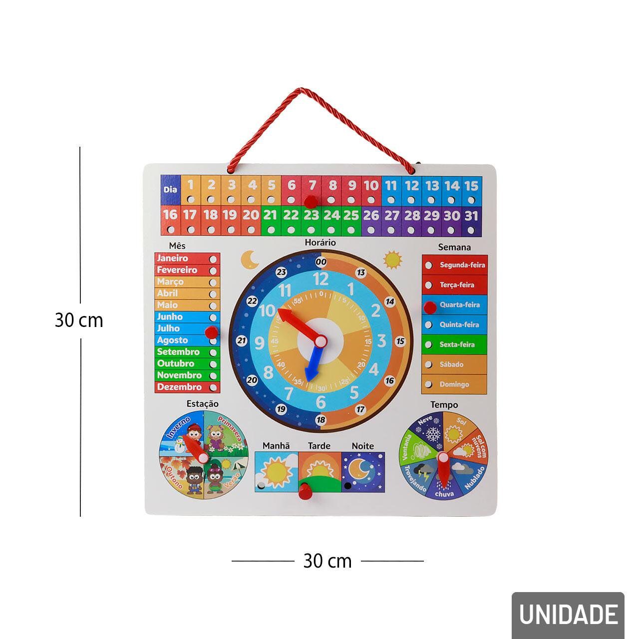 Calendário Didático de Rotina Infantil