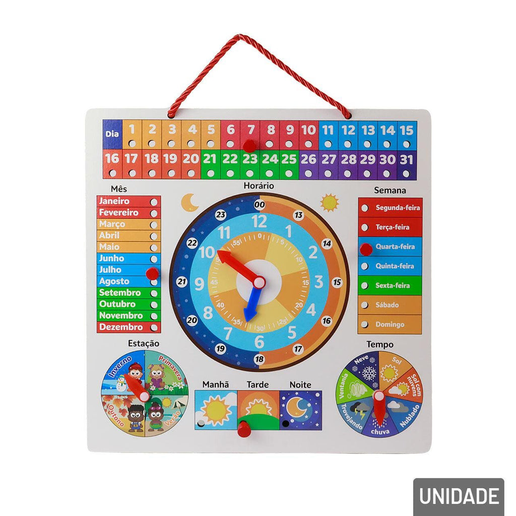 Calendário Didático de Rotina Infantil