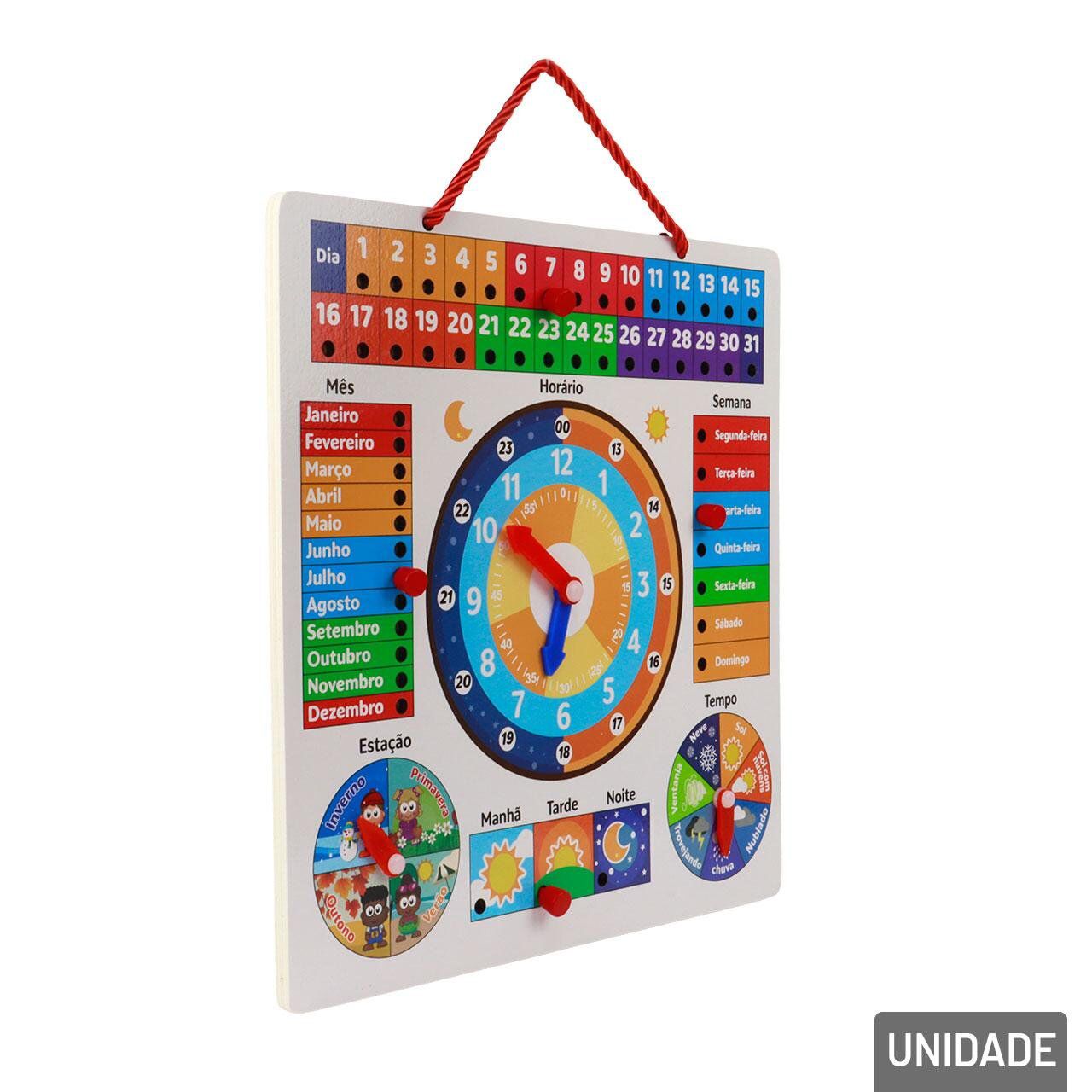 Calendário Didático de Rotina Infantil