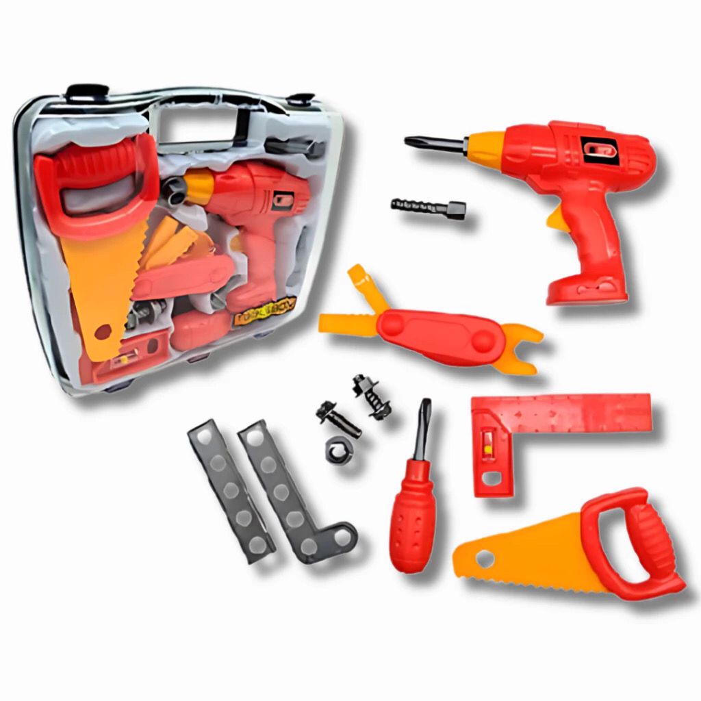 Kit Maleta de Ferramentas Infantil Brinquedo Educativo 11 Peças