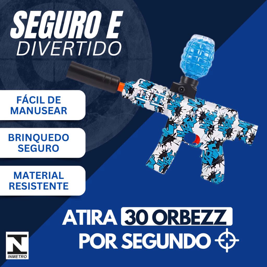 Arminha de Bolinha de Gel Metralhadora