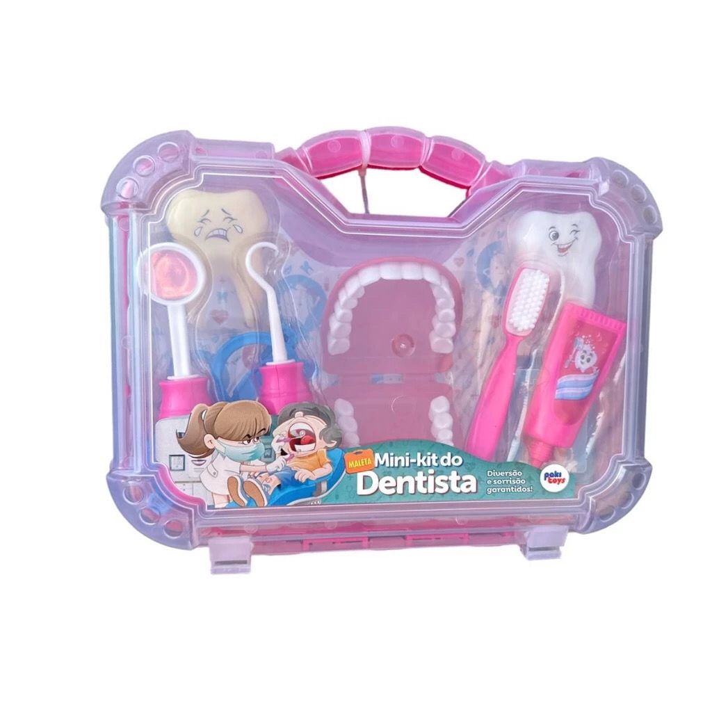Brinquedo Infantil Maleta Grande Dentista Com Boca