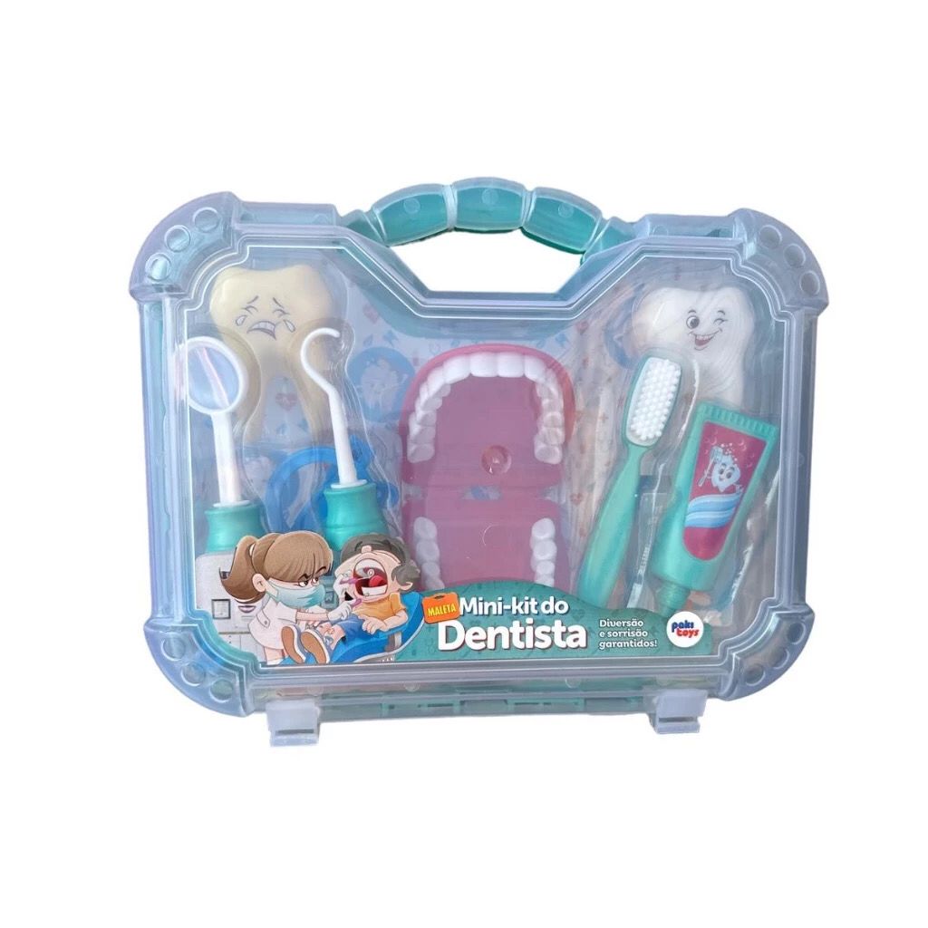 Brinquedo Infantil Maleta Grande Dentista Com Boca