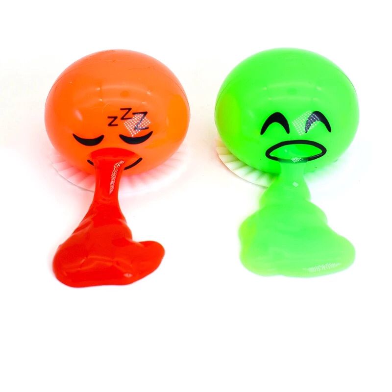 Ovo Gema Slime Godetama Ovinho Come e Vomita Meleca Engraçado Pegadinha Anti stress Fidget Cores Sortidas