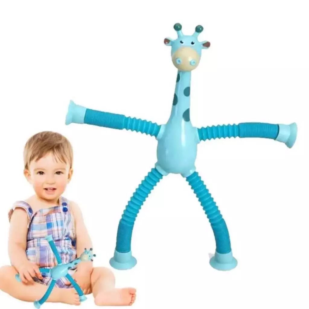 Kit com 10 Girafas Pop Tubo Led Com Ventosa
