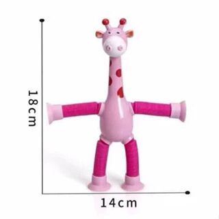 Kit com 10 Girafas Pop Tubo Led Com Ventosa
