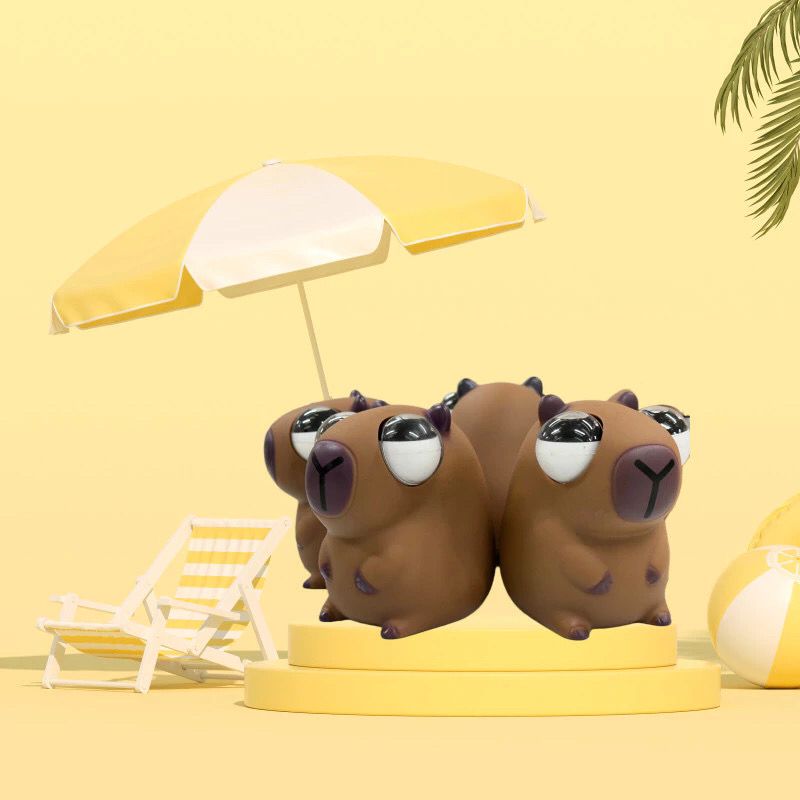 Brinquedo Dragão e Capivara, Olhos Grandes e Fofos