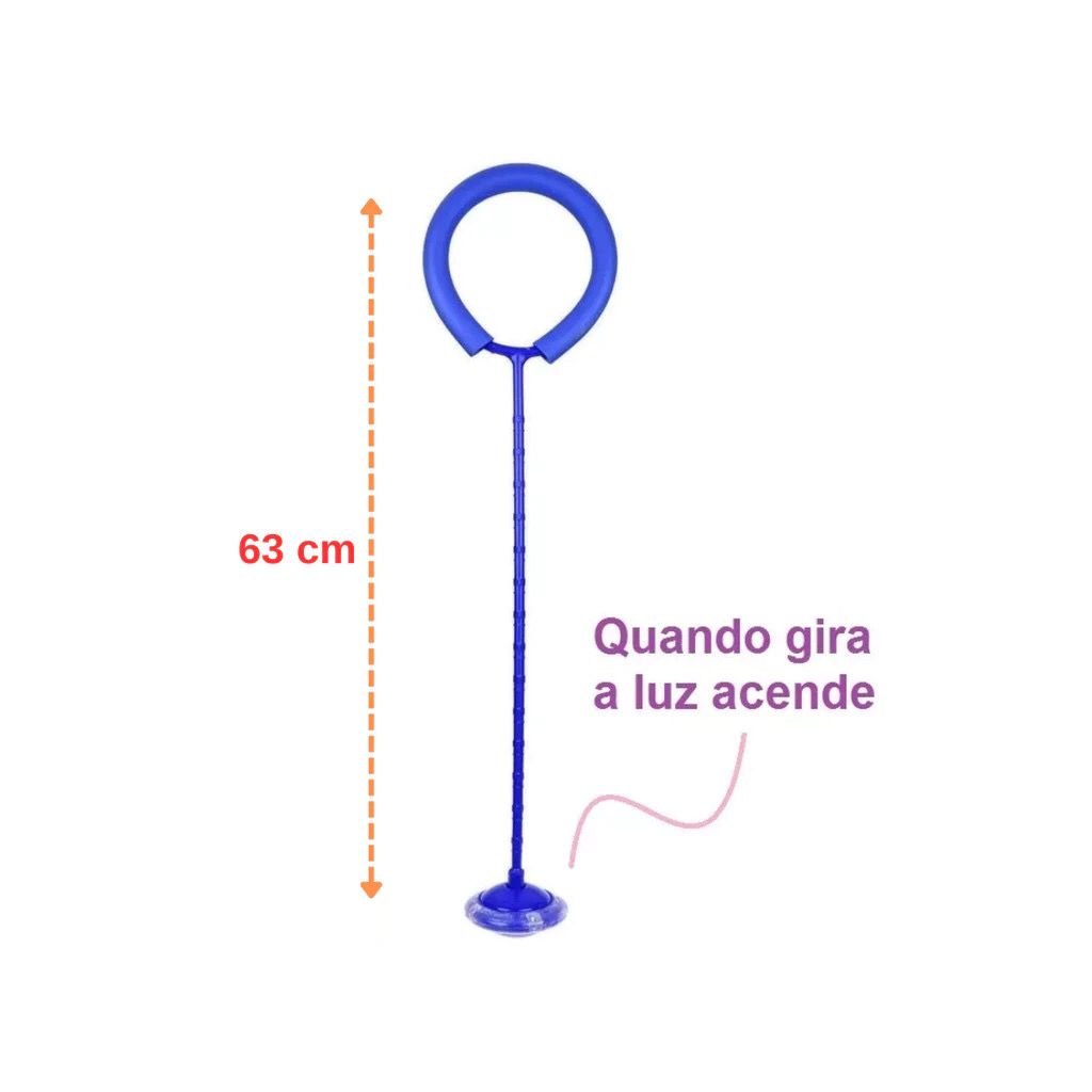 Pula Corda Giratório Com Led Brinquedo Infantil Gira Pula Corda LED Pisca/Pisca