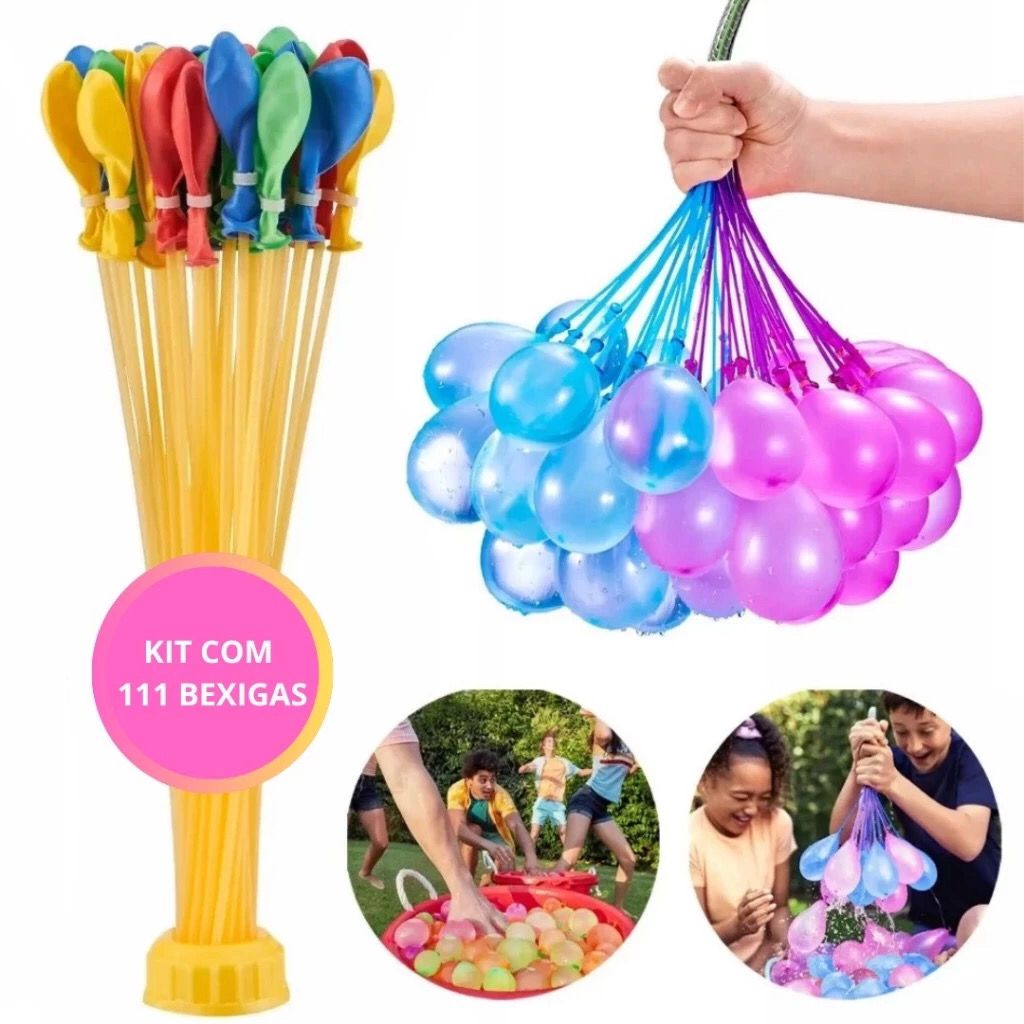 Kit Balão De Água - Guerra De Bexiga - Splash Ball