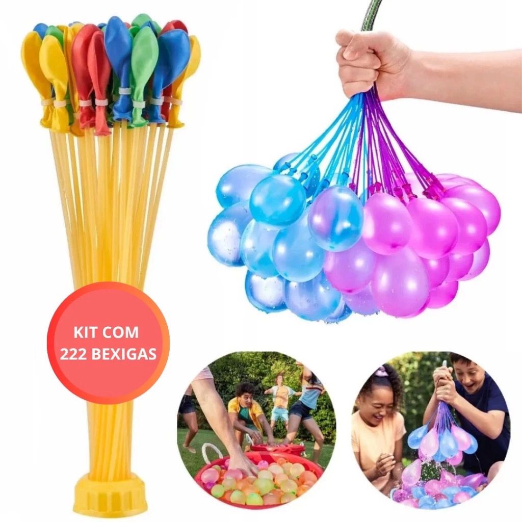 Kit Balão De Água - Guerra De Bexiga - Splash Ball