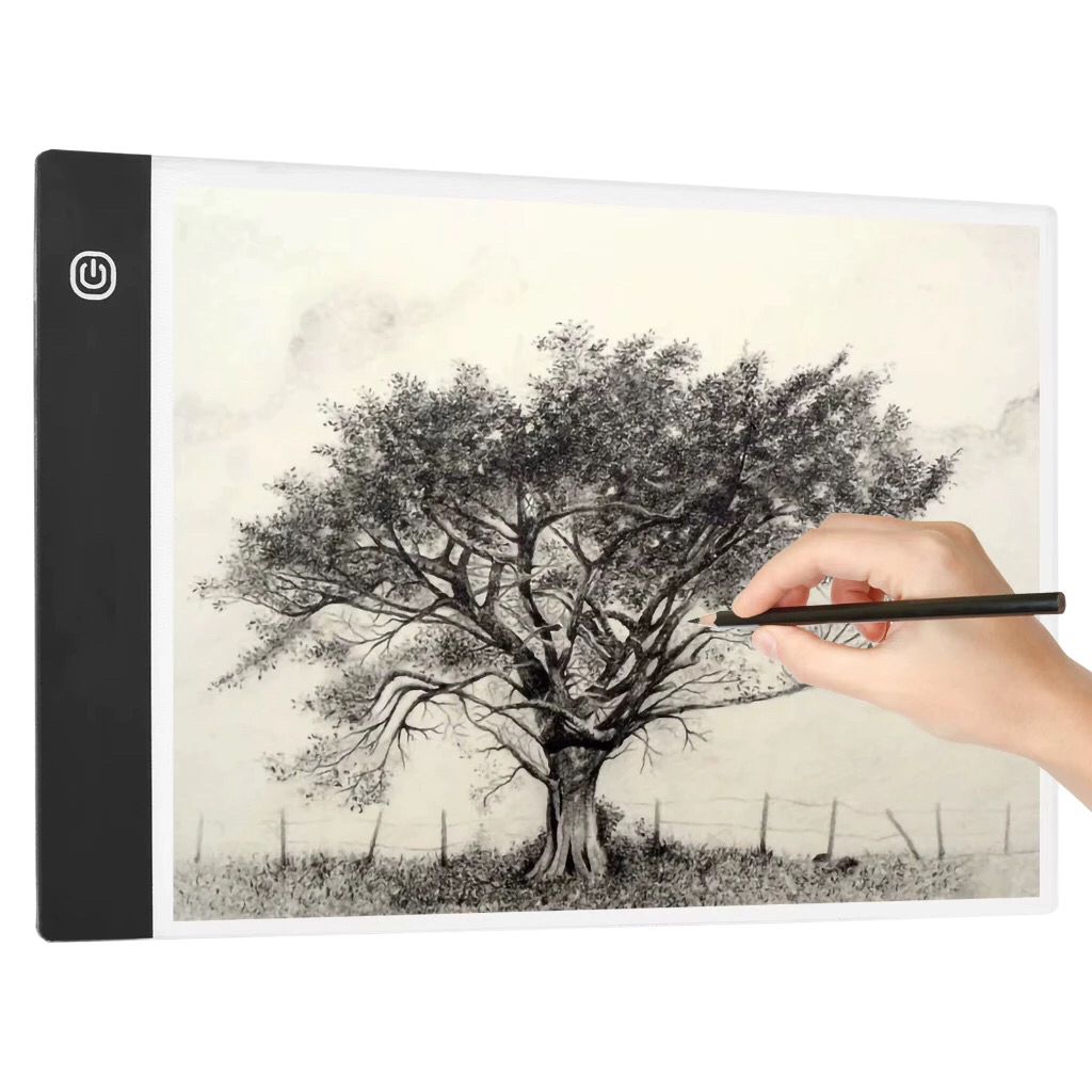 Mesa De Led Luz Branco Desenho Transposição A4 Profissional