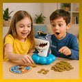 Jogo Pega Tesouro Tubarão Pirata Brinquedo Pega Moedas