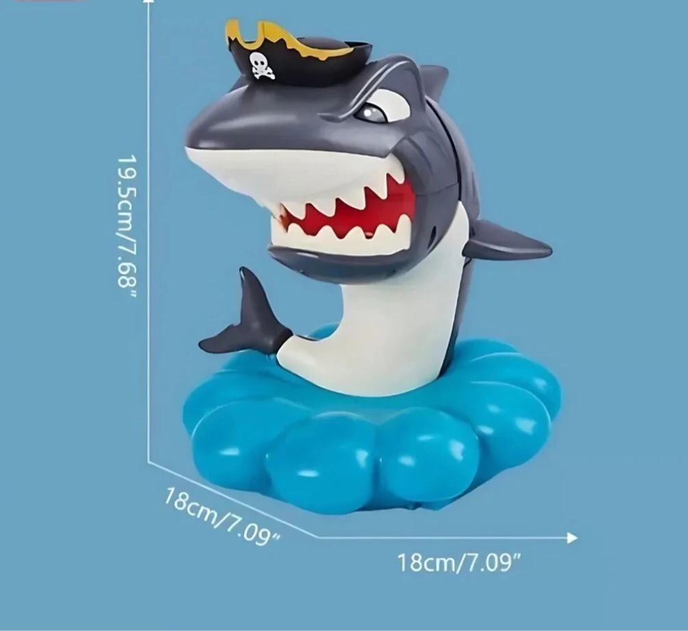Jogo Pega Tesouro Tubarão Pirata Brinquedo Pega Moedas
