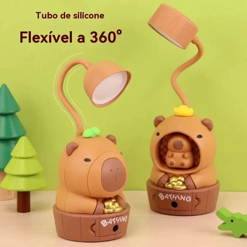 Mini Lamp Capivara – Luz suave para noites tranquilas