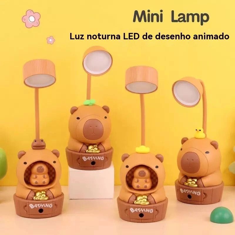 Mini Lamp Capivara – Luz suave para noites tranquilas