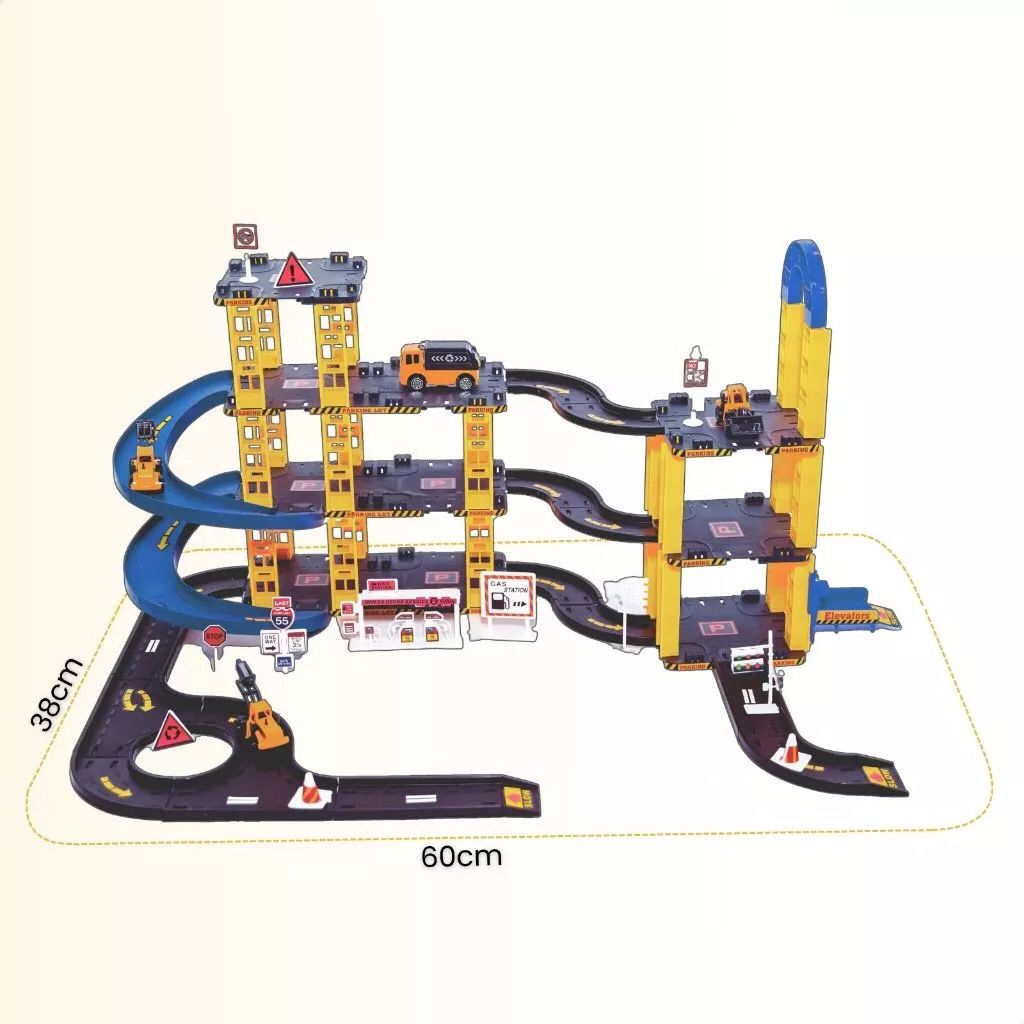 Pista de Carrinhos de Construção Brinquedo Infantil Corrida