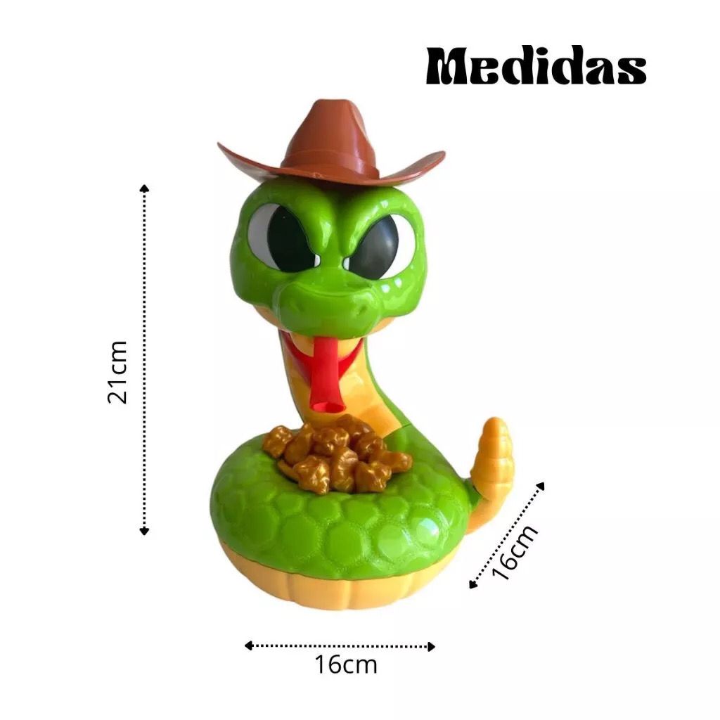 Brinquedo Tesouro Da Serpente Jogo Pegue O Ouro Cobra Ataca