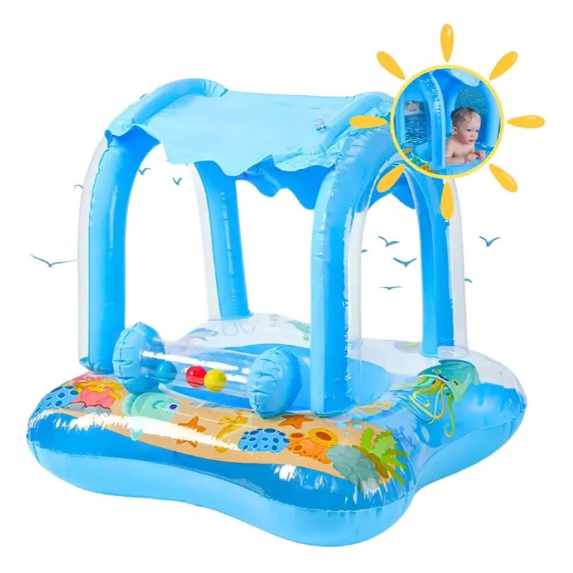 Bóia Infantil Para Bebê Protege Do Sol Praia Piscina