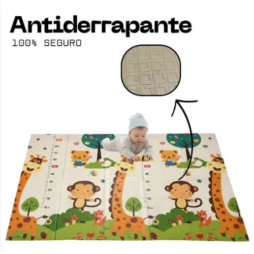 Tapete de Atividades Térmico Infantil Emborrachado Educativo Bebê Crianças Tatame Dobrável Estampas