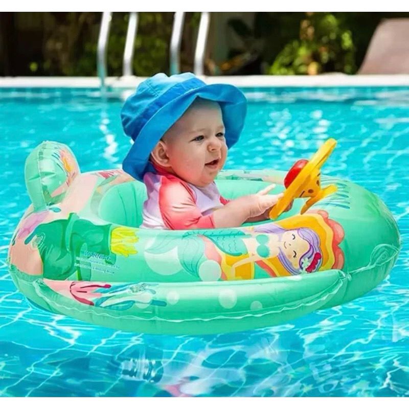 Boia Bebe Piscina/ Praia Fralda Com Buzina Bote