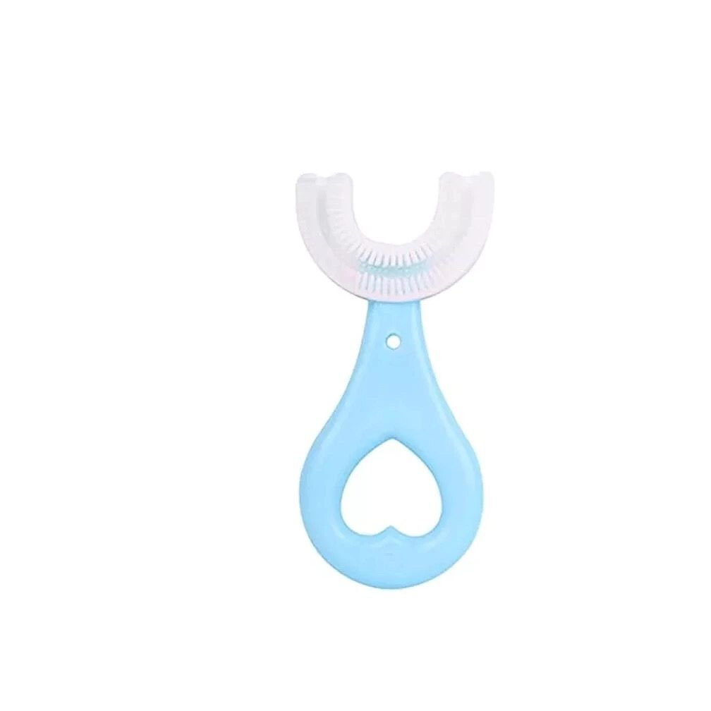 Escova De Dentes Infantil dental Em Forma De U 360 ° De Silicone Macio Para Crianças Limpeza Oral Dentária