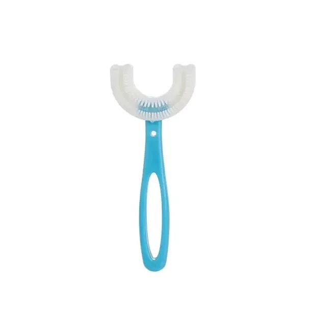 Escova De Dentes Infantil dental Em Forma De U 360 ° De Silicone Macio Para Crianças Limpeza Oral Dentária