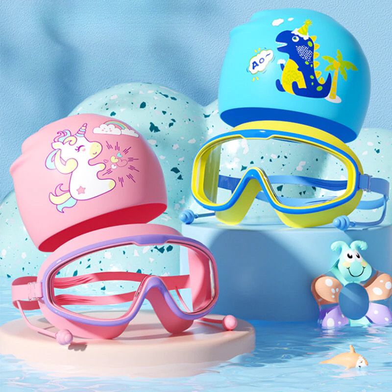 conjunto de natação desenhos animados