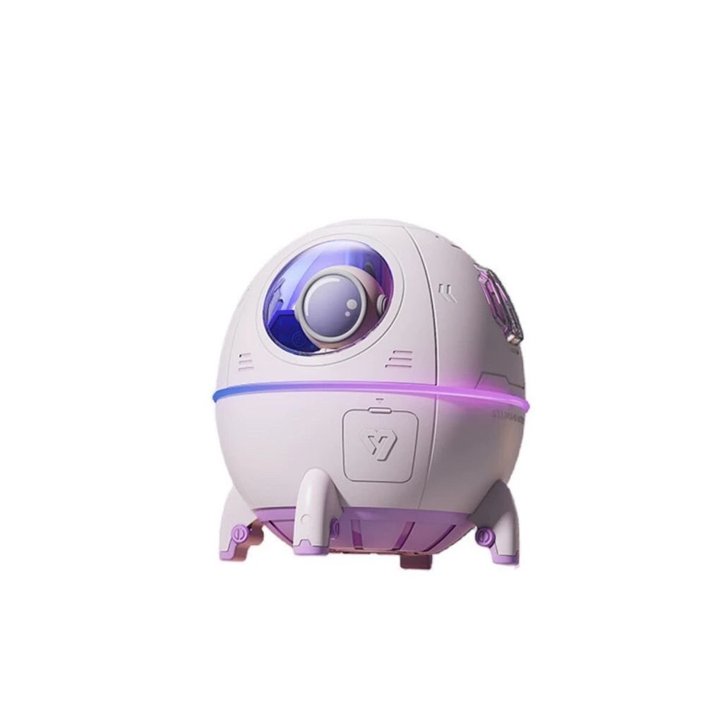 Umidificador de Ar Astronauta 220ml Luz LED Colorida Pulverizador De Névoa USB