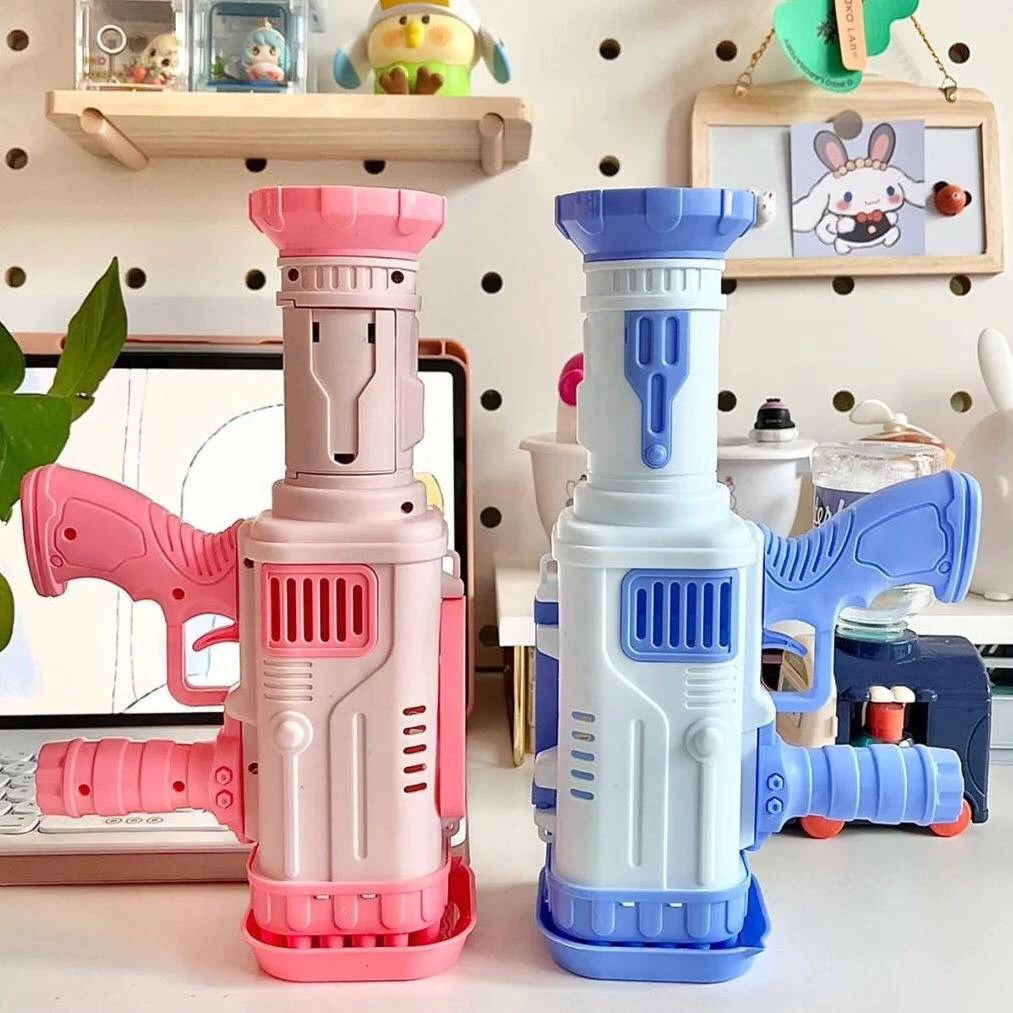 Bazuca Lança Bolhas Infantil – Máquina Automática De Bolhas De Sabão Diversão