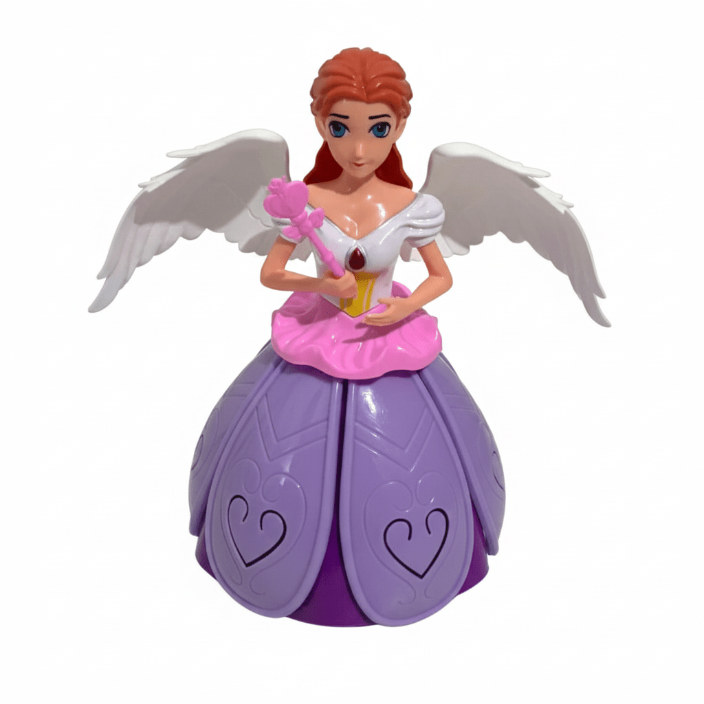 Princesa Dançarina Com Luz e Música Gira Brilha e Canta