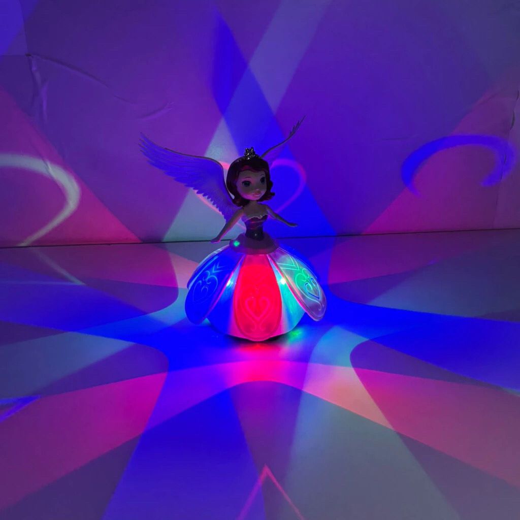 Princesa Dançarina Com Luz e Música Gira Brilha e Canta