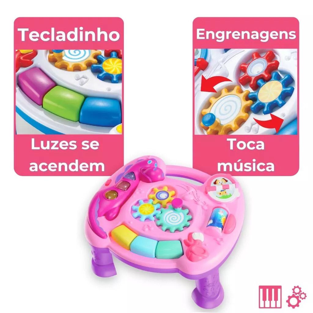 Elefante Musical Iterativo Com Luzes Sons Batendo Tambor Assopra Bola