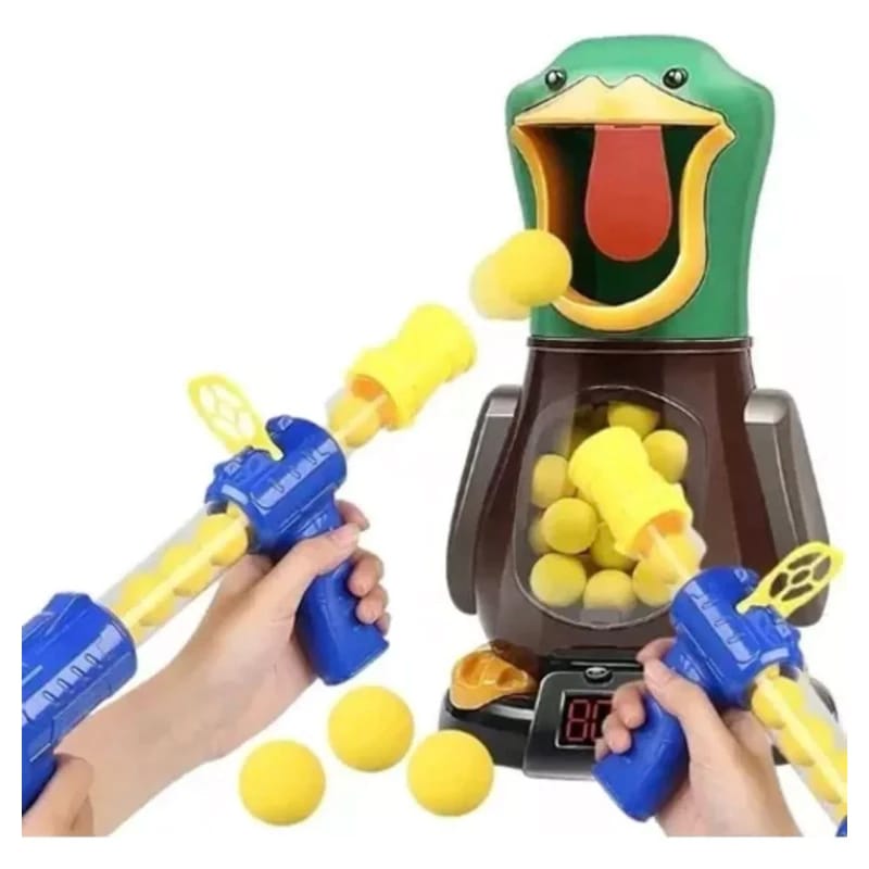 Duck Pato Ball Faminto Brinquedo Mira Tiro Ao Com Bolinhas