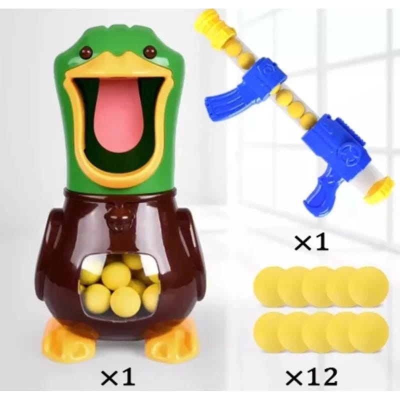 Duck Pato Ball Faminto Brinquedo Mira Tiro Ao Com Bolinhas