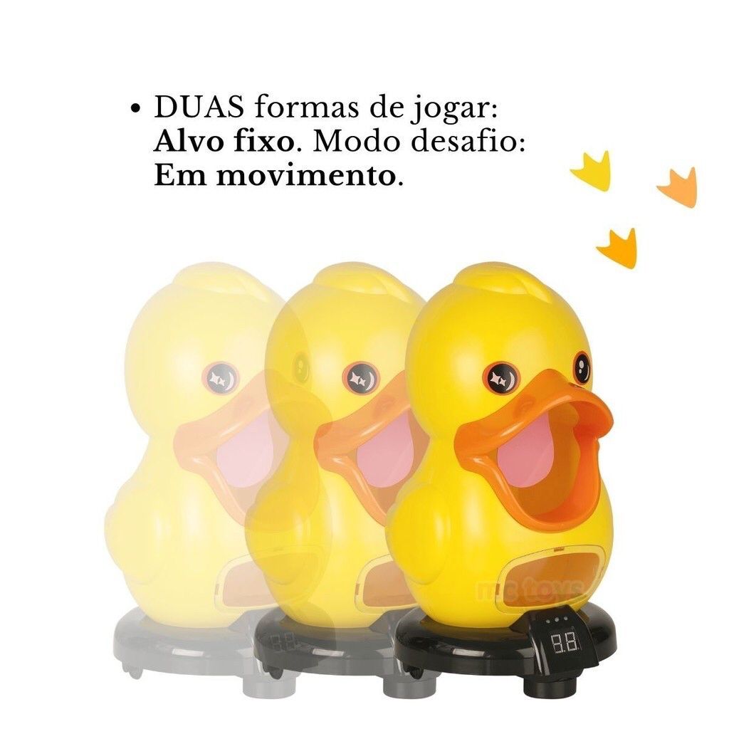 Duck Pato Ball Faminto Brinquedo Mira Tiro Ao Com Bolinhas