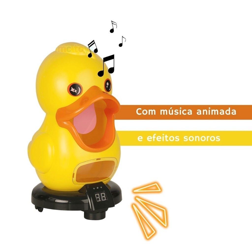 Duck Pato Ball Faminto Brinquedo Mira Tiro Ao Com Bolinhas