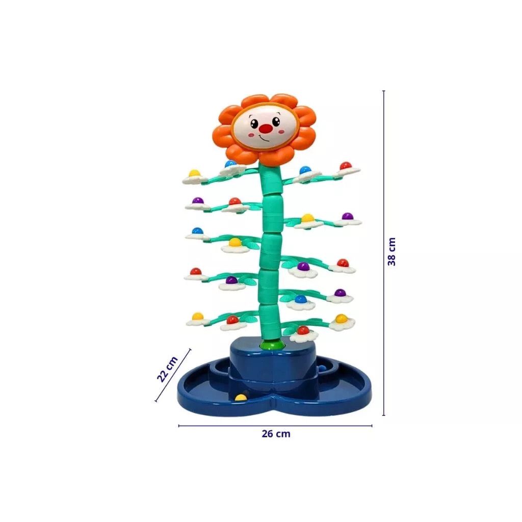 Jogo Dancing Flower DM Toys Brinquedo Giratorio Flor Dancante com Musica