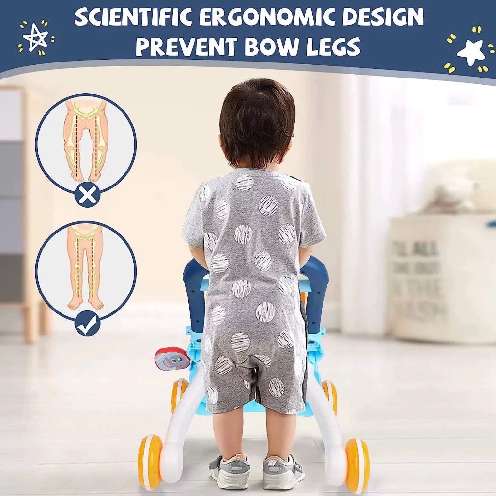 Andador Infantil Didático Musical Empurrador Bebê Quadro Magico Educativo