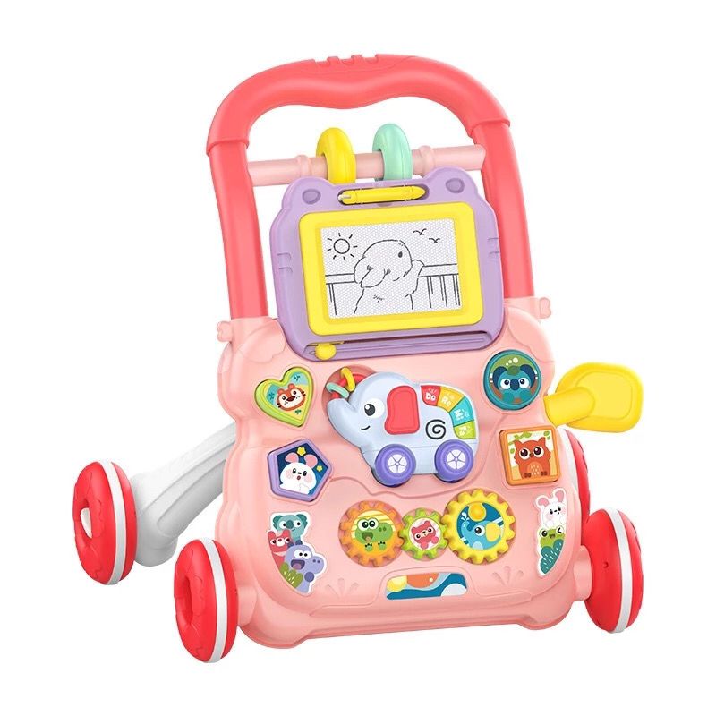 Andador Infantil Didático Musical Empurrador Bebê Quadro Magico Educativo