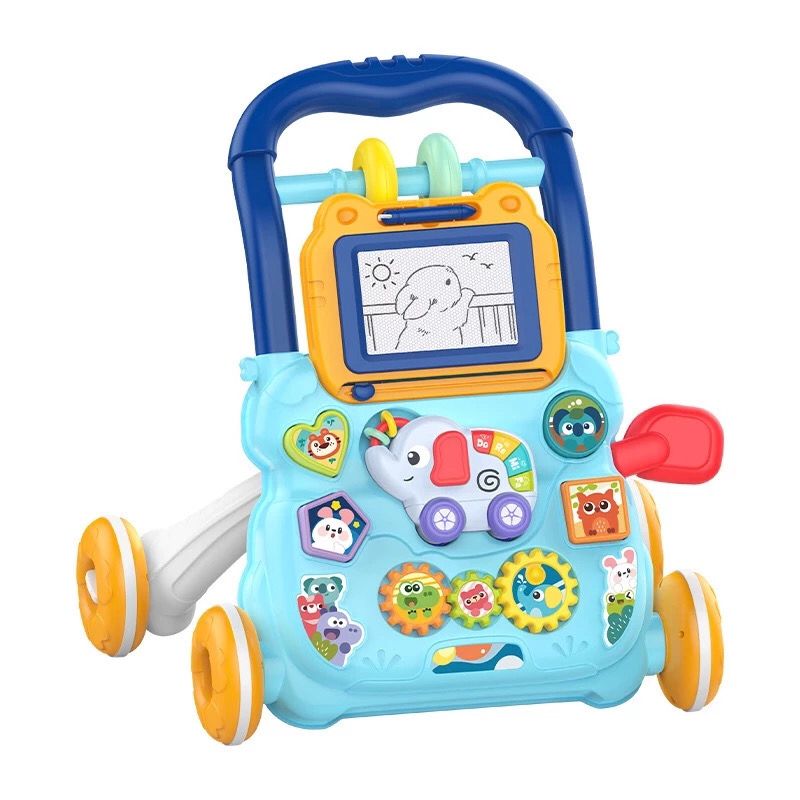 Andador Infantil Didático Musical Empurrador Bebê Quadro Magico Educativo
