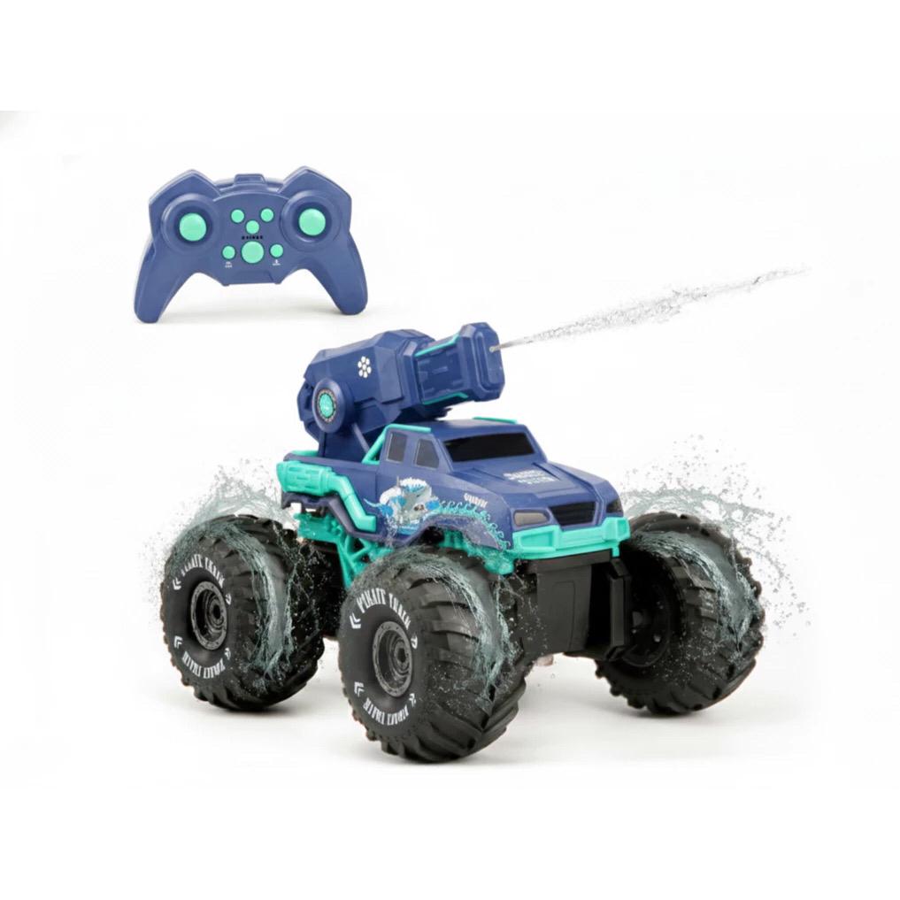 Carrinho De Controle Remoto Hidro Racer Conect Brinq Cor Azul Brinquedo Infantil Para Piscina