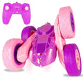 Carro Acrobata Infantil Controle Remoto Recarregável Giro 360 Graus Brinquedo com Luzes e Manobras