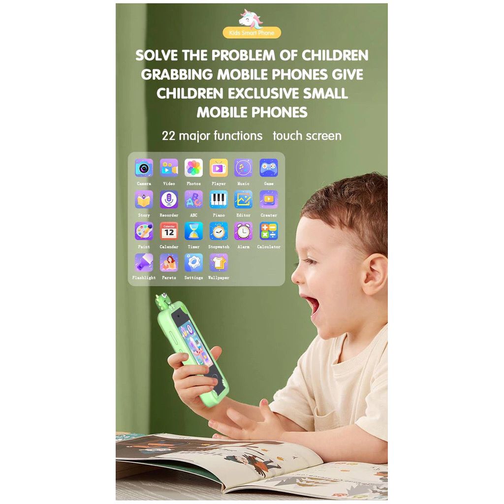Celular Infantil com Câmera, Jogos e Música – Brinquedo Educativo P1 Plus