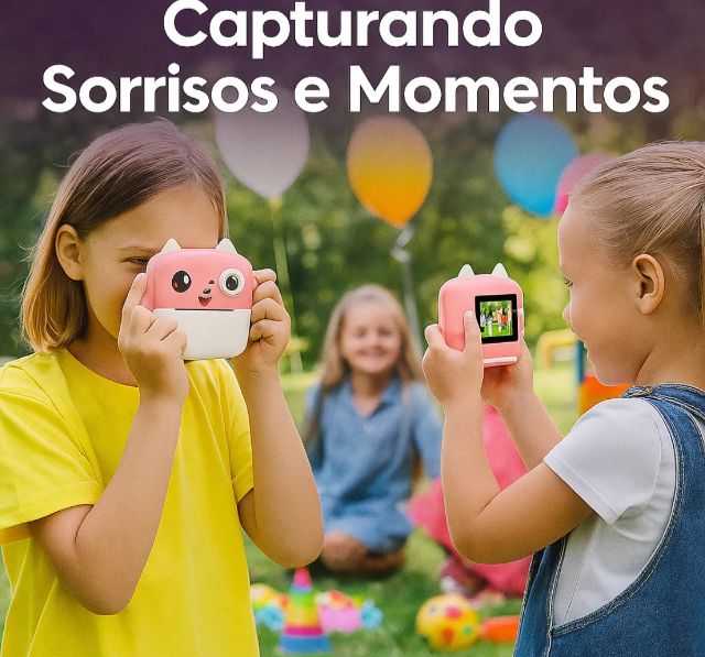 Câmera Infantil Instantânea Full Hd Fotos Jogos Divertidos